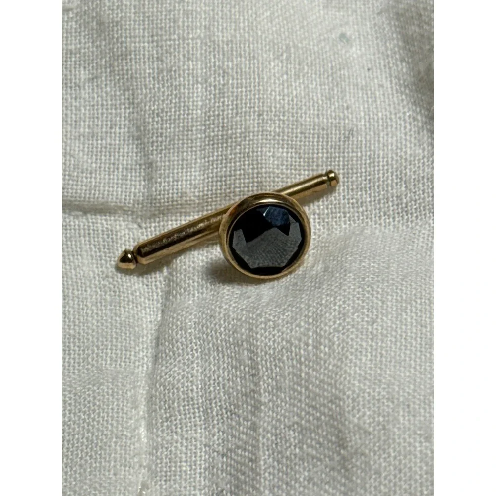 Vintage Destino 1/20 12K Gold Filled Black Onyx Tuxedo Shirt Studs Set of 3